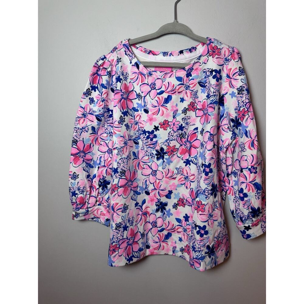LILLY PULITZER GIRLS MINI CORDEN SWEATSHIRT Sz 8, PARTY LIKE A LOBSTAR NEW